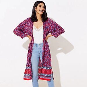 🦋 EUC - LOFT Duster